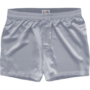 Zijden Boxershort Zilvergrijs large