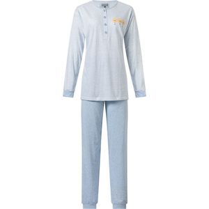 Dames Pyjama Katoen - Blue - Maat XL