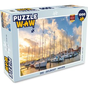 Puzzel Zee - Zeilboot - Haven - Legpuzzel - Puzzel 1000 stukjes volwassenen
