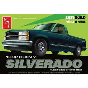 1:25 AMT 1408 1992 Chevrolet Silverado Shortbed Fleetside Pickup - Easy Build Plastic Modelbouwpakket