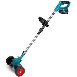 Grasmaaier - Grastrimmer Elektrische Grastrimmer – Elektrische Grasmaaier – 2 Batterijen – EU Stekker – 1500W – 125mm Snijblad – Voor Gazon – Onkruid – Tuin – Snoeien – Compact – Lichtgewicht – Telescopisch – Oplader Inbegrepen