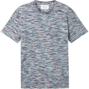 Tom Tailor T-shirt T Shirt Met Print 1041830xx10 35583 Mannen Maat - XXL