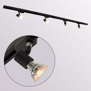 Modern 1-fase railsysteem van 1.5 meter met Stanley spots - plafondlamp