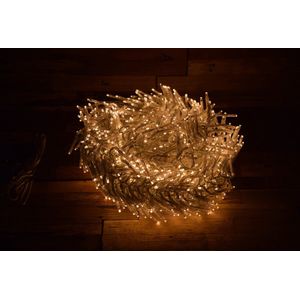 Cluster Kerstverlichting  | Kerst | Kerstboomverlichting |Extra warm wit 1152 LED 8,5 meter transparante kabel – IP44 voor binnens en buitens huis