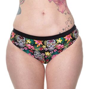 Banned - Rare hearts Bikinibroekje - Skull - L - Multicolours