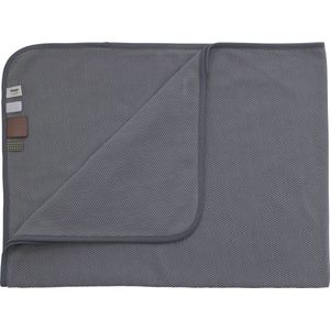 Snoozebaby Organische Wiegdeken Storm Grey - 75x100 cm