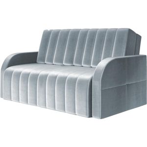 Montana 120 - Slaapbank - Slim en Stijlvol - 141 x 104 x 90 cm - Transformeerbaar - Modern Baknje - Lichtgrijs (Paros 05)