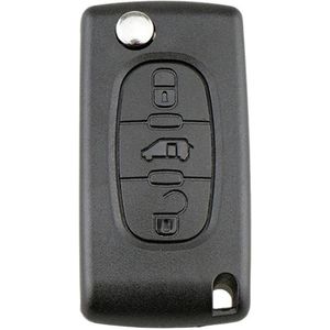 XEOD Autosleutelbehuizing - sleutelbehuizing auto - sleutel - Autosleutel / Geschikt voor: Peugeot 3 knops VA2 CE0536