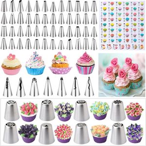 Taartaccessoireset, 356 stuks, Nifogo Bakaccessoires, Taartdecoratie-accessoires met Taartplateau, Draaibaar, Spuitzak, Spuitmondjes, Spatel voor beginners.