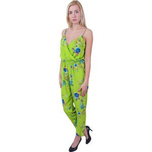 John Zack - Groene Jumpsuit / Broekpak met bloemen