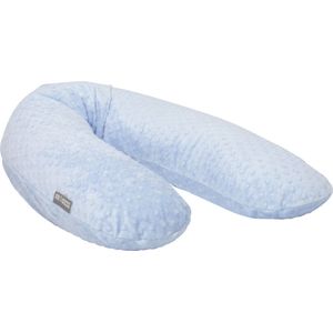 Snoozzz Zwangerschapskussen Zijslaapkussen Lichaamskussen Premium kwaliteit - 185 cm - microparel vulling - luxe verpakking - Blauw Dots
