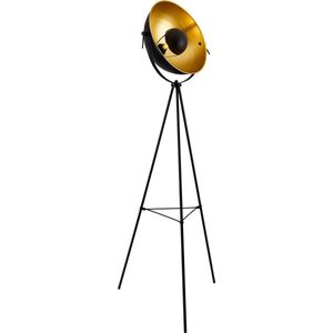 Vloerlamp staande lamp Angers 158 cm tripod E27 zwart