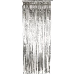 Folie deurgordijn zilver versiering 244 x 91 cm