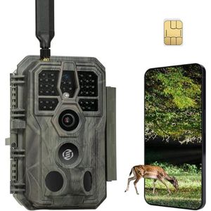 Equivera Wildcamera met Nachtzicht - Wildcamera - Wildcamera voor Buiten - Jachtcamera - Bewegingssensor - Nachtzicht