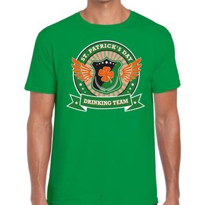 St. Patricks day drinking team t-shirt groen heren - St Patrick's day kleding XXL