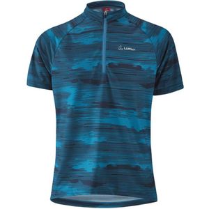 Loeffler Korte Mouw Wielertrui Blauw 128 cm Jongen