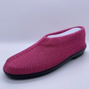 Gebreide Portugese Schoen - Roze Amarant - Maat 35 - Instappers - Pantoffel