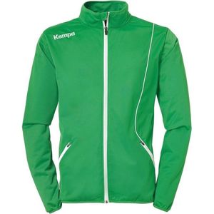 Kempa Curve Classic  Trainingsjas - Maat 164  - Unisex - groen/wit