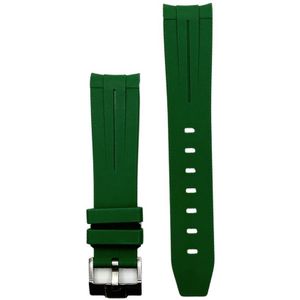 Groene horlogeband voor Omega X Swatch MoonSwatch - Rubber - Horlogebandje van 20mm voor verschillende merken