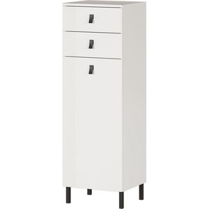 Badkamerkast Lova Wit - Breedte 39 cm - Hoogte 119 cm - Diepte 35 cm