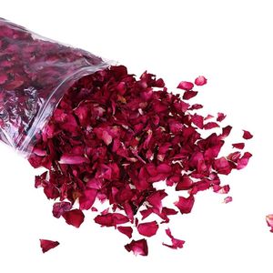 Natuurlijke gedroogde rozenblaadjes - 100 g voor bad, spa, bruiloft, en creatieve decoratie
