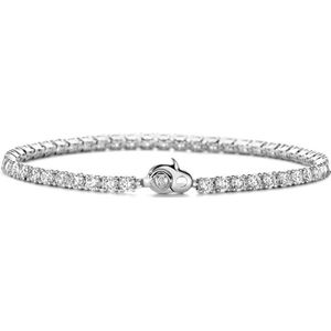 TI SENTO Dames Armband - 925 zilver - Zirconia wit - Maat M - 2995ZI