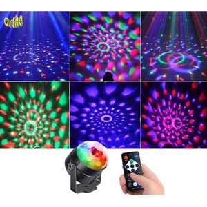 Ortho® - Discolamp met Afstandsbediening - Feestverlichting - Disco Bal - Kinderen/Volwassenen - Discoverlichting - Disco Lamp - Zwart