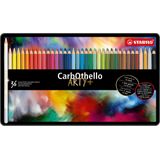 STABILO CarbOthello - Kalkpastel Kleurpotloden - Metalen Etui Met 36 Kleuren