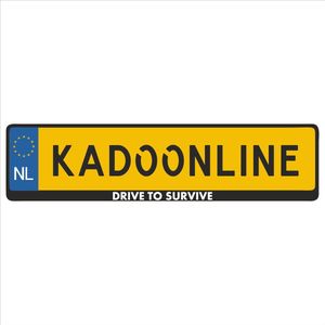 Kentekenplaathouder - Auto - Met Tekst - Drive to survive - Voor Kentekenplaat 520x110mm