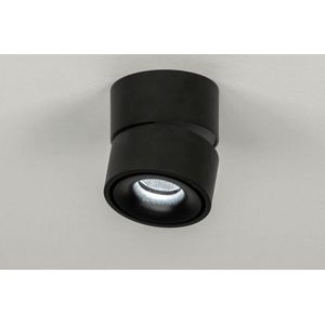 Lumidora Opbouwspot 73447 - MADISON - Ingebouwd LED - 9.4 Watt - 919 Lumen - 3000 Kelvin - Zwart - Metaal - Badkamerlamp - ⌀ 10 cm