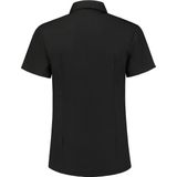 L&S Shirt poplin mix met korte mouwen voor dames zwart - S