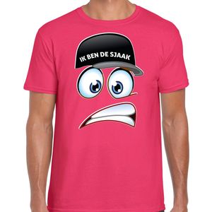 Bellatio Decorations Vrijgezellenfeest shirt voor heren - ik ben de Sjaak - roze - vrijgezellenteam XL
