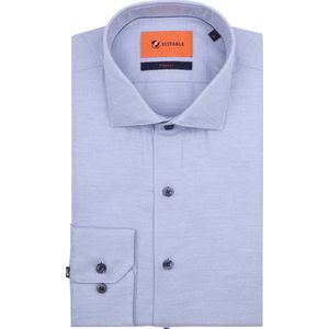 Suitable - Overhemd Widespread Flanel Lichtblauw - Heren - Maat 38 - Slim-fit