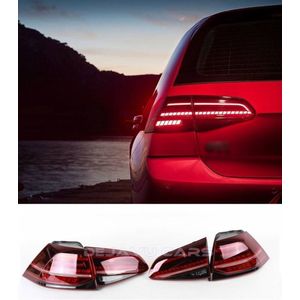 OEM Line® Facelift Dynamische LED Achterlichten VOLL LED Achter lampen set voor Volkswagen Golf 7 & 7.5 Facelift / GTI GTD GTE R line