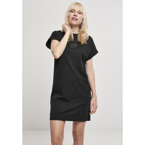 Urban Classics - Cut On Sleeve Printed Korte jurk - 5XL - Zwart