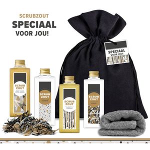 Geschenkset ""Speciaal voor jou"" - 6 Producten - 600 gram | Cadeautje voor hem - Giftsetje man - Verjaardag - Vader - Vriend - Appel Kaneel - Vanille - Kokos - Bamboe