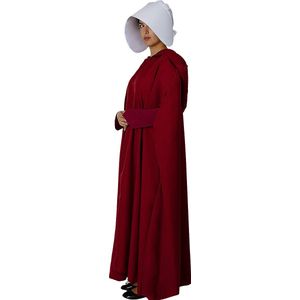 FUNIDELIA The Handmaid's Tale Kostuum voor vrouwen - Maat: S-M - Rood