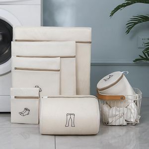 6 stuks wasnet voor wasmachine, drie lagen dikke waszakken met ritssluiting, laundry bag voor gevoelige mantels, blouse, schoenen, beha, sokken, babykleding enz. (6 stuks) [Energieklasse A]