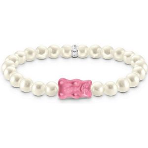 Thomas Sabo - A2154-082-9-L17 - Armband - 925 zilver - Dames - Goldbär roze - 17cm