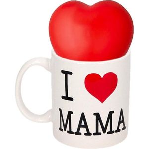 Best mom koffiemok / theemok met rode stressbal in hartvorm - Moederdag cadeaus