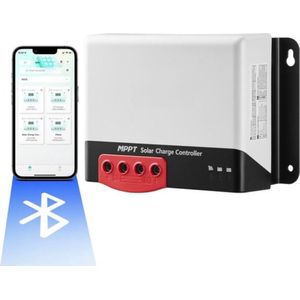 50A 12V 660W / 24V 1320W MPPT zonnelaadcontroller zonnecontroller zonnepaneellaadcontroller met TTL-communicatie-interface Compatibel met deep-cycle accu's zoals AGM-, gel-, flood- en lithiumbatterijen
