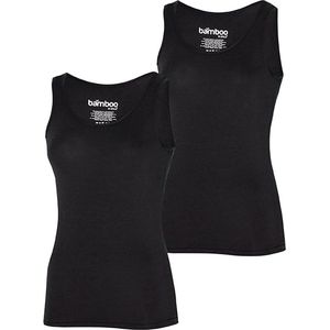Apollo | Bamboe hemd dames | Zwart | Maat | 2-Pak | Maat XL | Dames Hemd