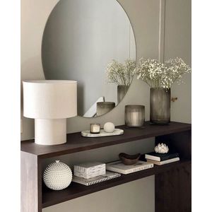 Nordic Style® Wandspiegel 100x100cm | Scandinavische Spiegels | Cirkel | Zonder lijst | Randloos | Frameloos | Wandspiegel | Badkamerspiegel | Gangspiegel