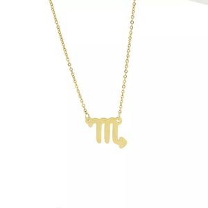 Despora - Sterrenbeeld Ketting - Sterrenbeelden - Sterrenbeeld Sieraden - Scorpion - Goudkleurig RVS (Schorpioen)