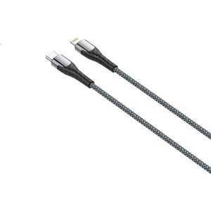 LDNIO - LC111 30w PD - Geschikt voor: USB-C naar Lightning - Snel lader - Oplaadkabel - 1 meter Kabel - Geschikt voor : Apple iPhone - X / Xs / Xs Max / 11 / 12 / 13 / 14 Pro / Pro Max / Plus / Mini - Zwart - Sterke Nylon