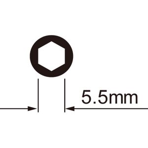 IceToolz Spaaknippelsleutel 12C7 voor 5.5mm zeskante nippels