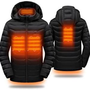 Jas met verwarming - Verwarmde jas heren -Verwarmde jas met accu - 3XL