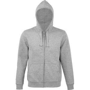 SOLS Heren Spike Full Zip Hooded Sweatshirt (Grijze Mergel)