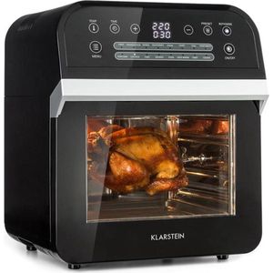 Klarstein AeroVital Cube heteluchtfriteuse - 1600W - 12 Liter - Timer - 16 Programma's - Zwart