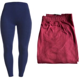 Klassieke legging voor dames van Bamboe-Viscose 4XL/5XL 48-50 bordeaux